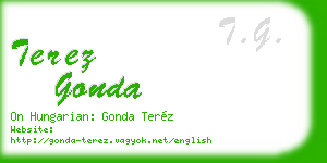 terez gonda business card
